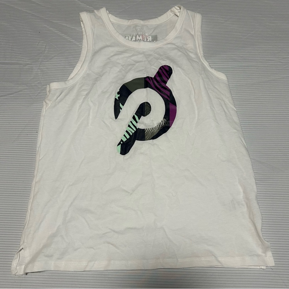 White Peloton tank top